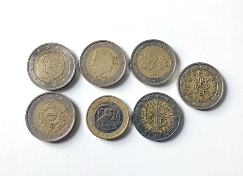 Monete euro rare con vari - euro,