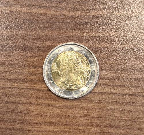 Moneta due euro dante - da,