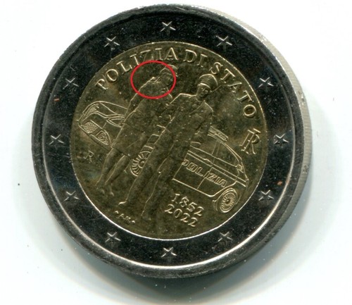 Rara moneta euro con - da,