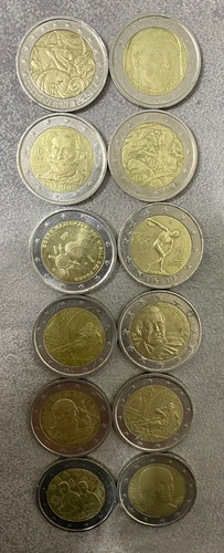 Stock monete euro - da, 2
