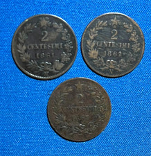 REGNO D'ITALIA 3 MONETE DA 2